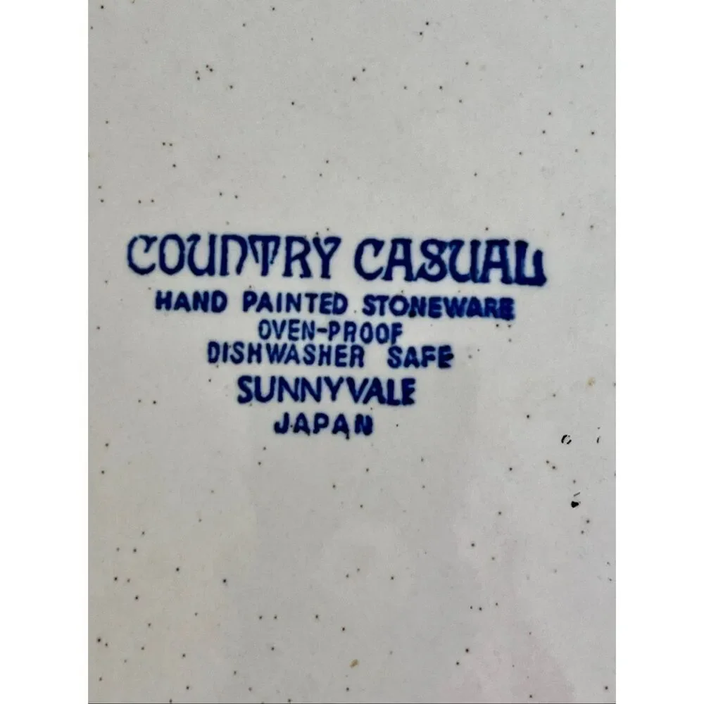 4 Country Casual Stoneware Sunnyvale Chop Plate Round Platter 12